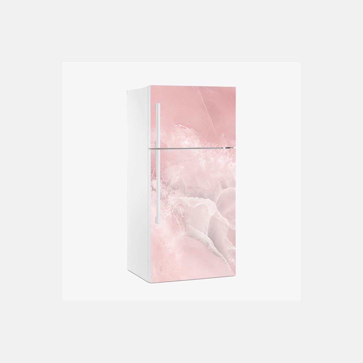 Fridge sticker soft pink marble texture • Wallissimo®