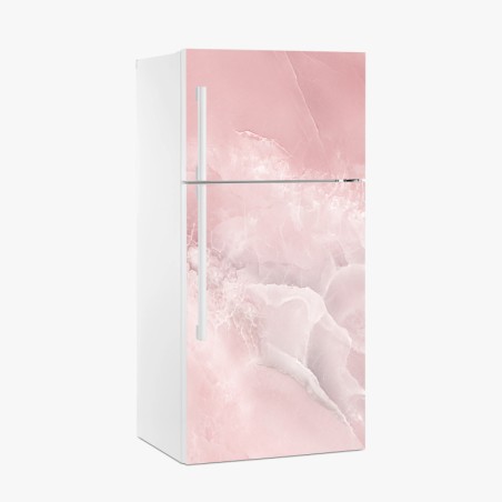 Fridge sticker soft pink marble texture • Wallissimo®
