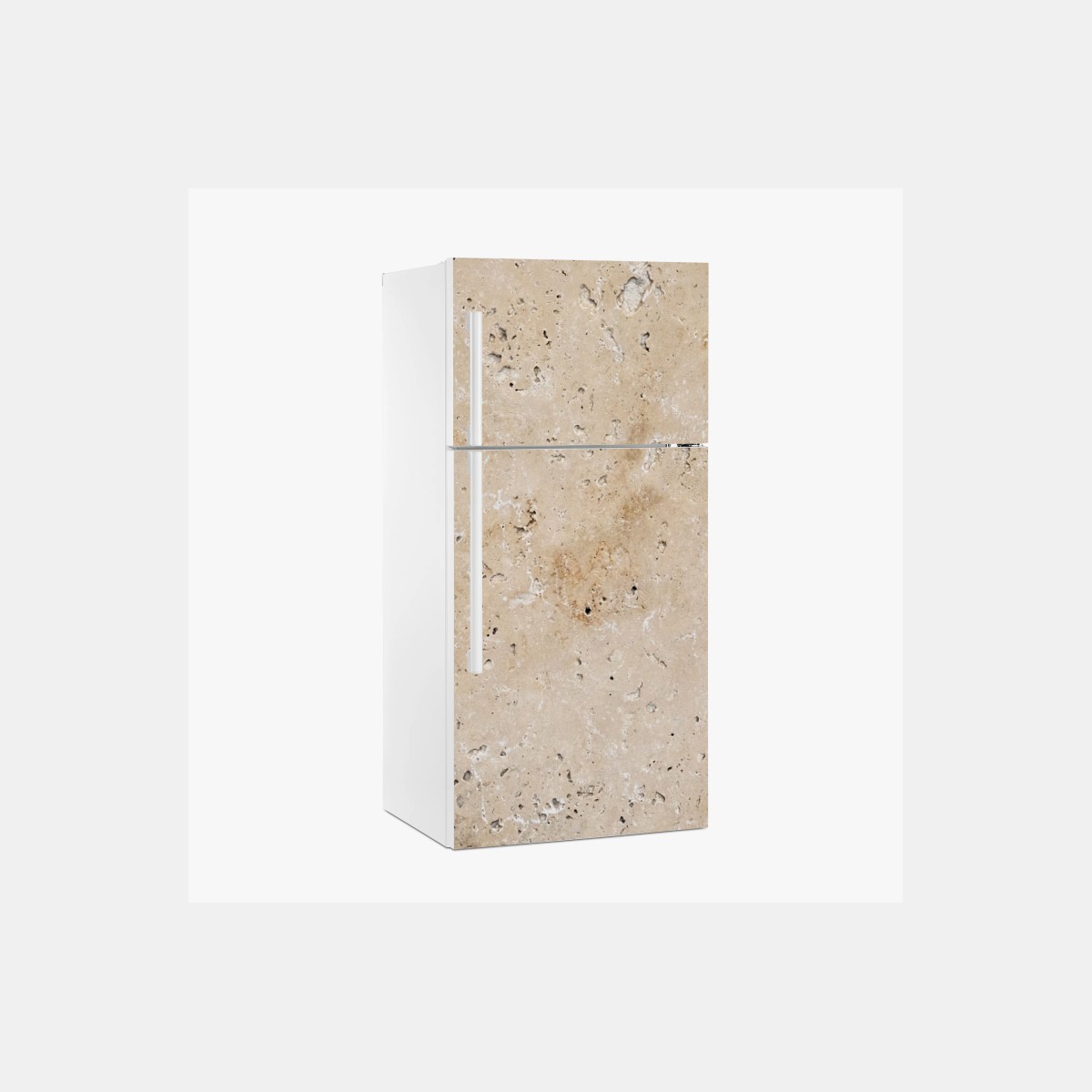 Fridge sticker beige travertine stone texture • Wallissimo® Fridge sticker beige travertine stone texture • Wallissimo®