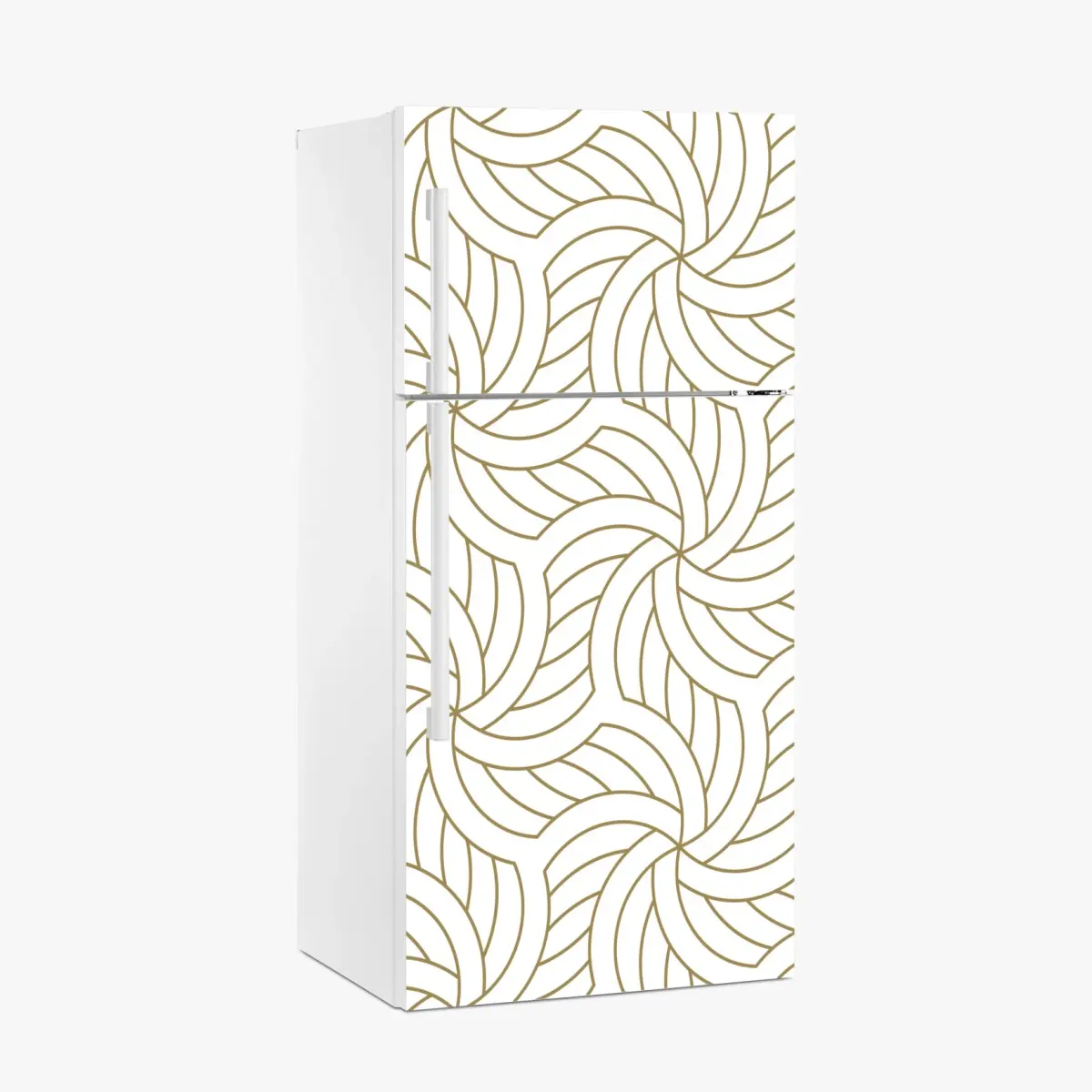 Fridge sticker gold geometric swirl pattern • Wallissimo® Fridge sticker gold geometric swirl pattern • Wallissimo®