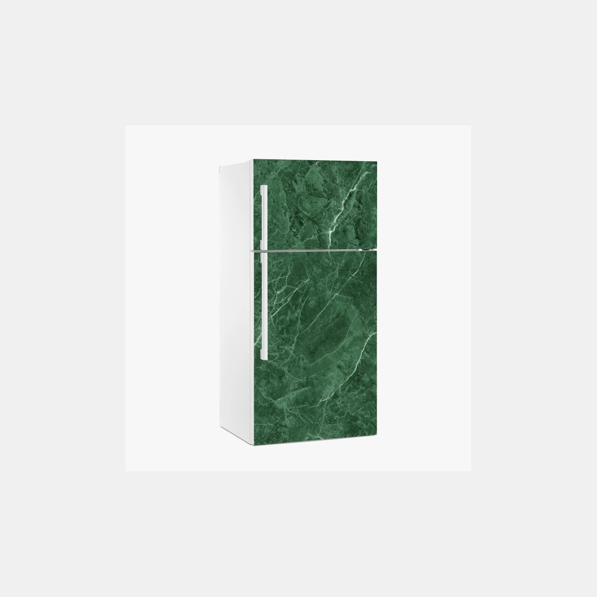 Fridge sticker green marble texture design • Wallissimo®