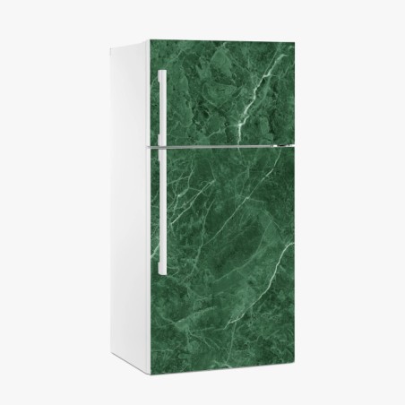 Fridge sticker green marble texture design • Wallissimo®