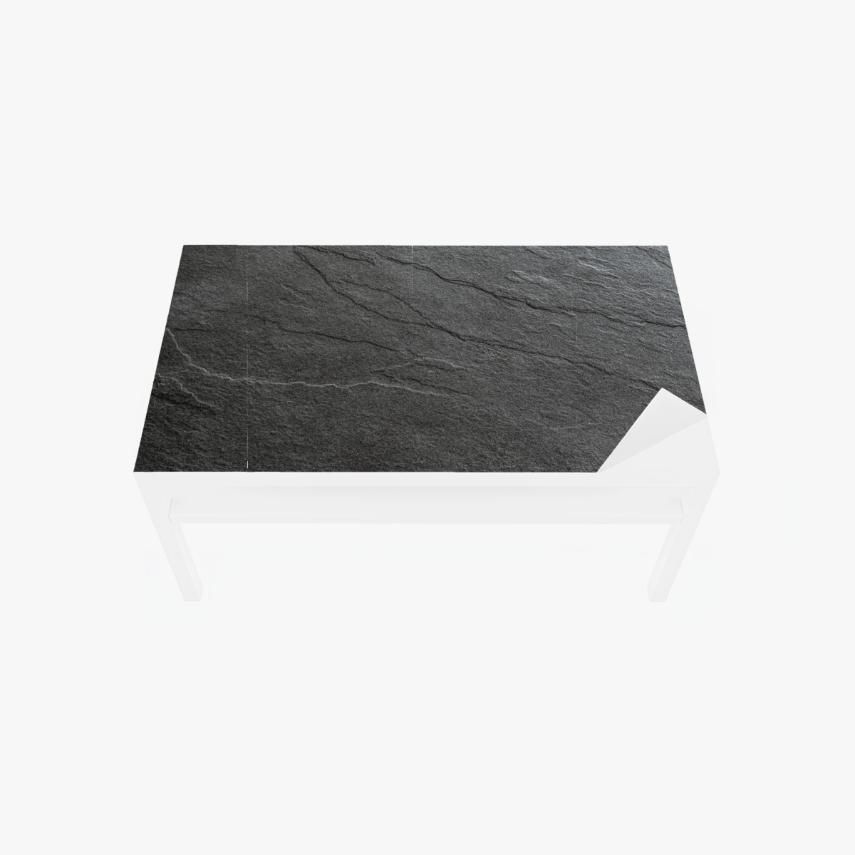 Table & desk veneer dark slate stone texture • Wallissimo® Table & desk veneer dark slate stone texture • Wallissimo®