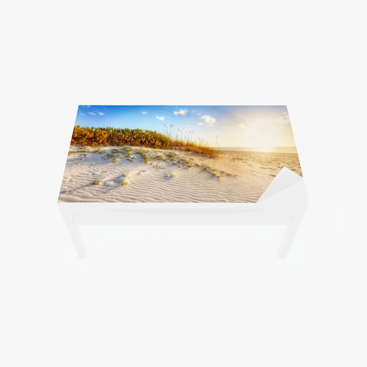 Table & desk veneer sunset over Grace Bay sand dunes • Wallissimo® Table & desk veneer sunset over Grace Bay sand dunes • Wallissimo®