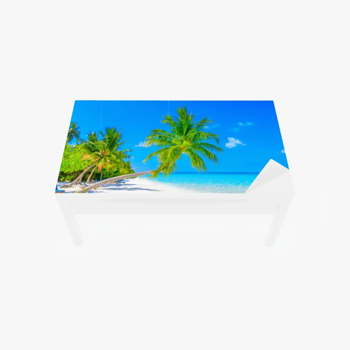 Table & desk veneer beach paradise in Maldives ⁕ Wallissimo® Table & desk veneer beach paradise in Maldives ⁕ Wallissimo®