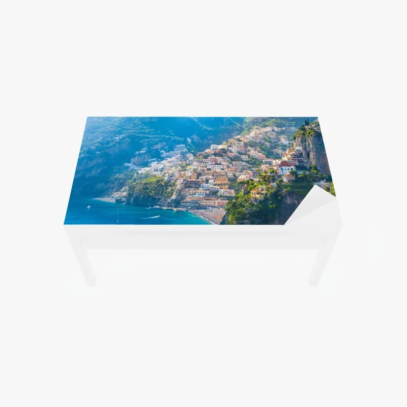 Table & desk veneer Positano: colorful cliffside village on the Amalfi Coast
