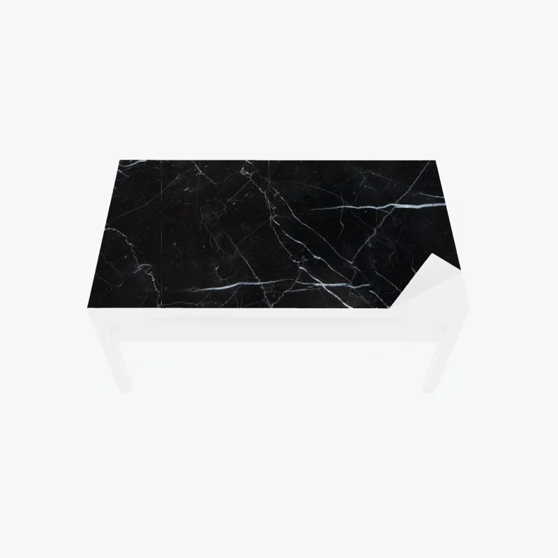 Table & desk veneer black marquina marble texture for modern interiors