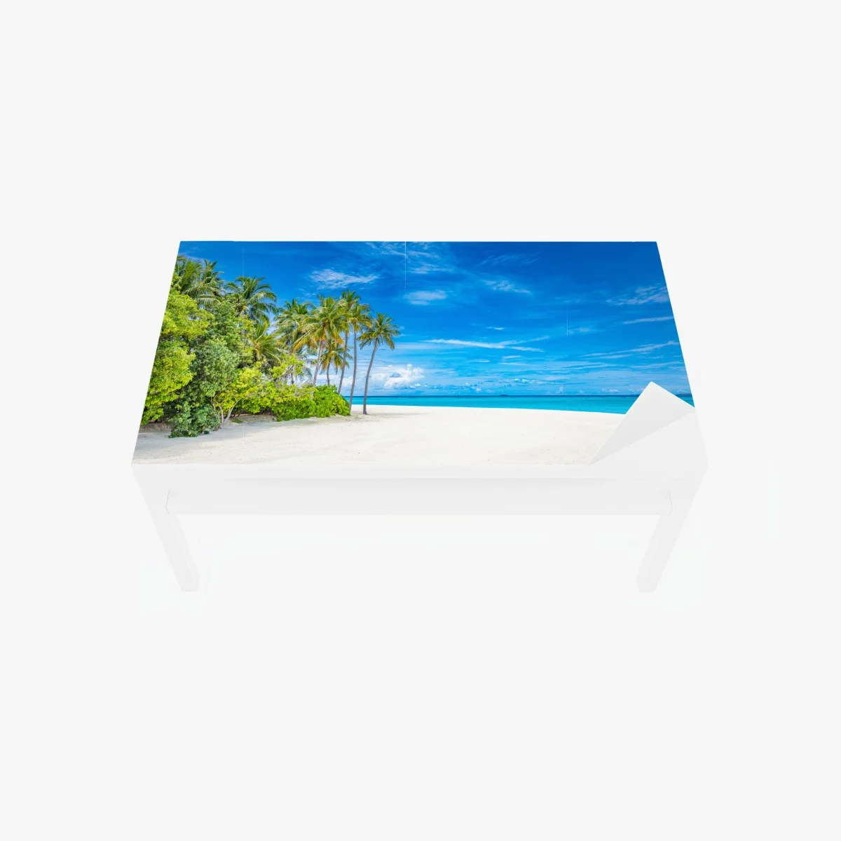 Table & desk veneer tropical beach with palm trees ⁕ Wallissimo® Table & desk veneer tropical beach with palm trees ⁕ Wallissimo®