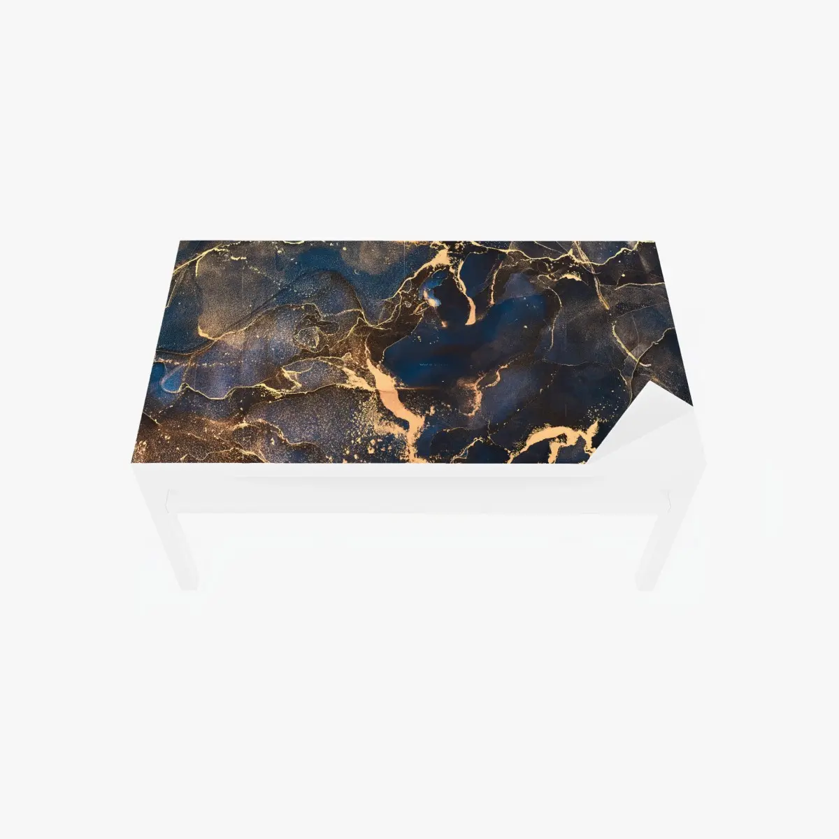 Table & desk veneer midnight marble with golden veins ⁕ Wallissimo® Table & desk veneer midnight marble with golden veins ⁕ Wallissimo®