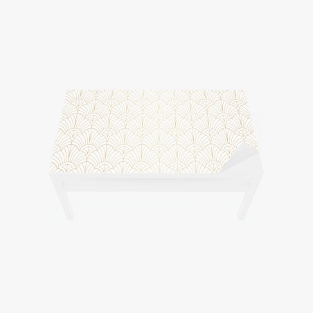 Table & desk veneer elegant gold art deco pattern • Wallissimo®