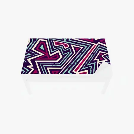 Table & desk veneer bold geometric triangle pattern • Wallissimo®