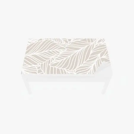 Table & desk veneer neutral botanical leaf pattern • Wallissimo®