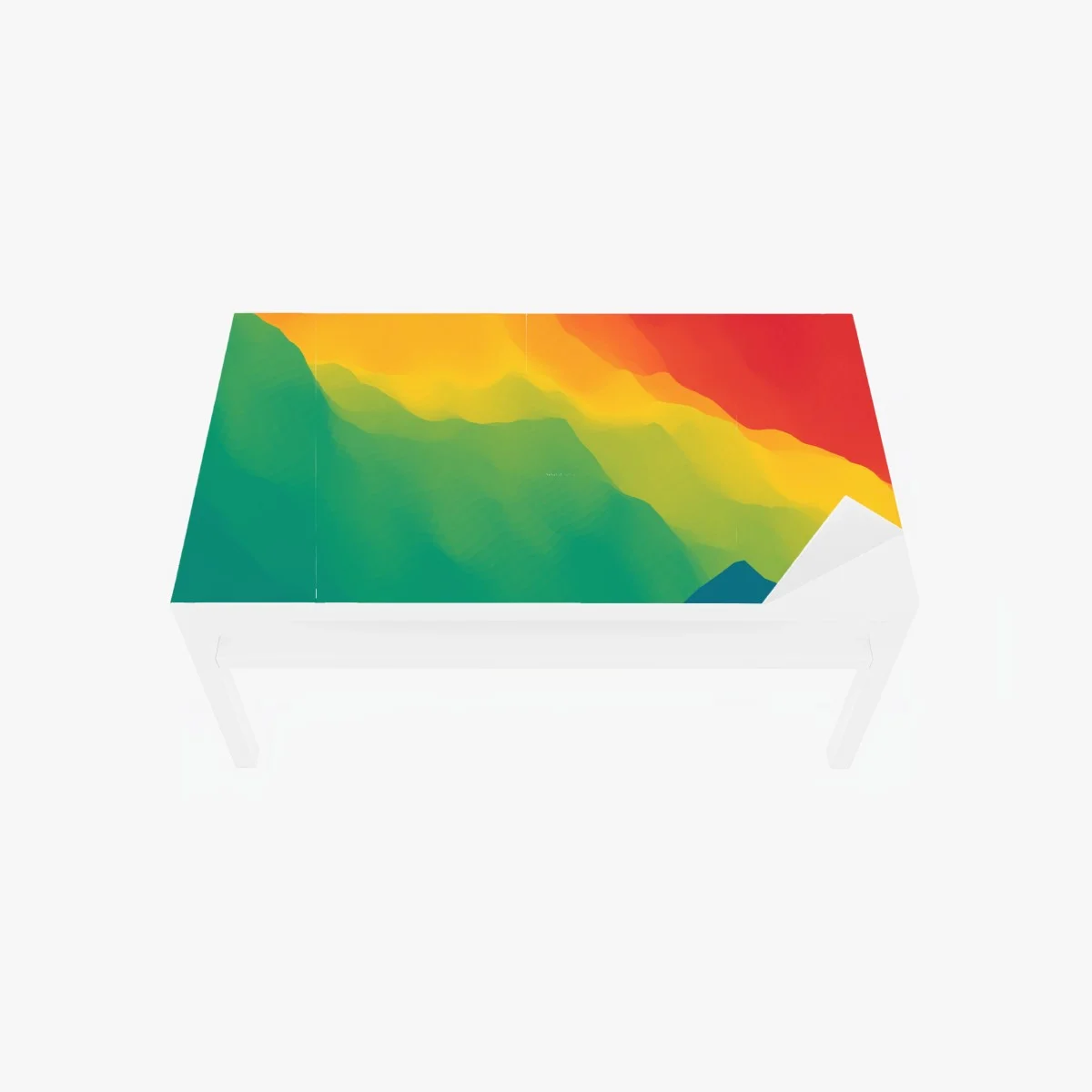Table & desk veneer vibrant layered mountain gradient • Wallissimo® Table & desk veneer vibrant layered mountain gradient • Wallissimo®