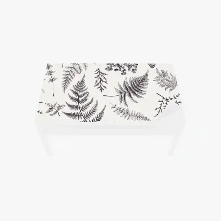 Table & desk veneer monochrome botanical leaves pattern • Wallissimo®