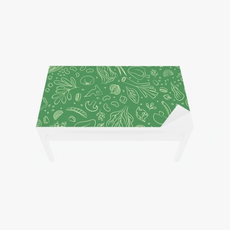 Table & desk veneer green vegetable pattern • Wallissimo®