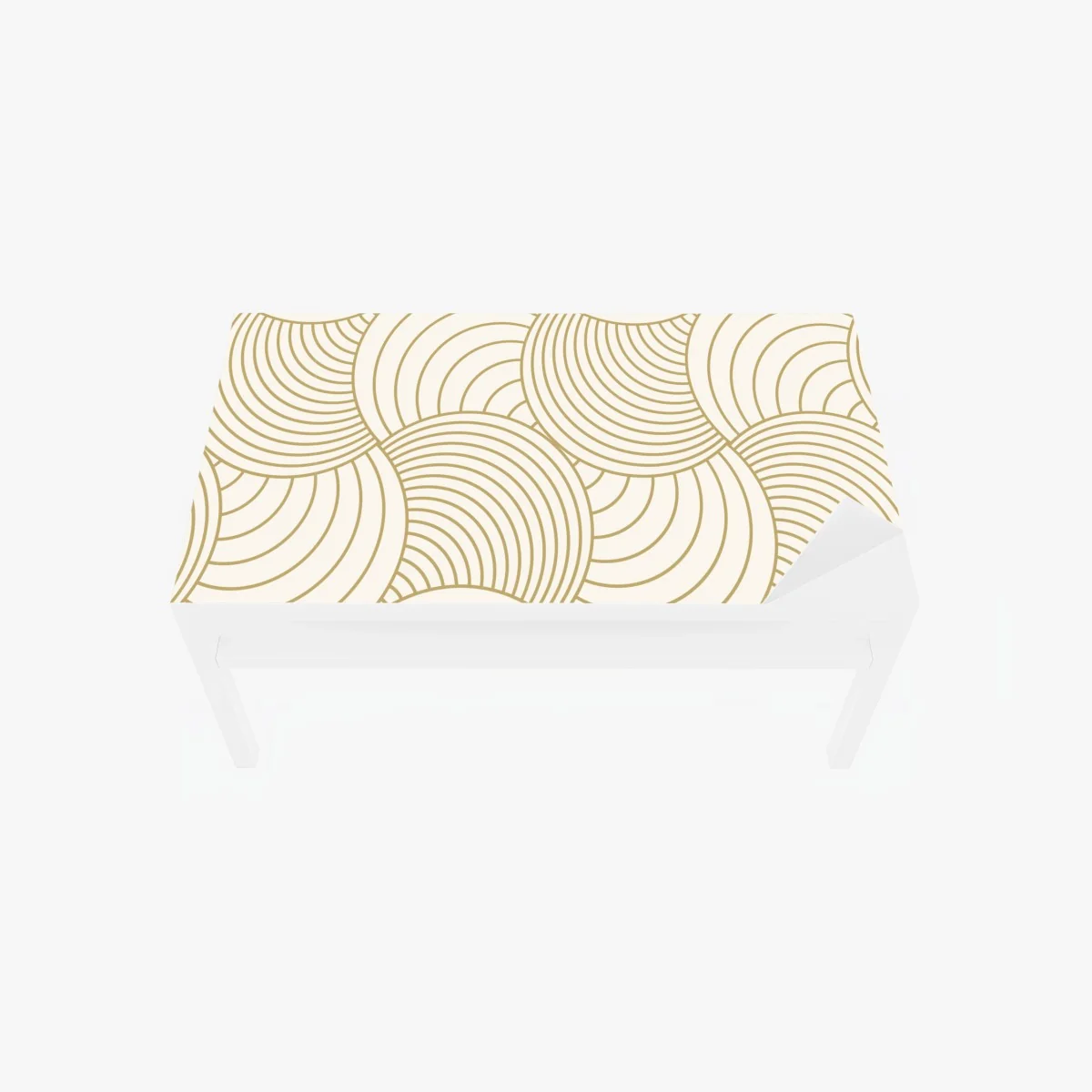 Table & desk veneer gold art deco circle pattern • Wallissimo® Table & desk veneer gold art deco circle pattern • Wallissimo®