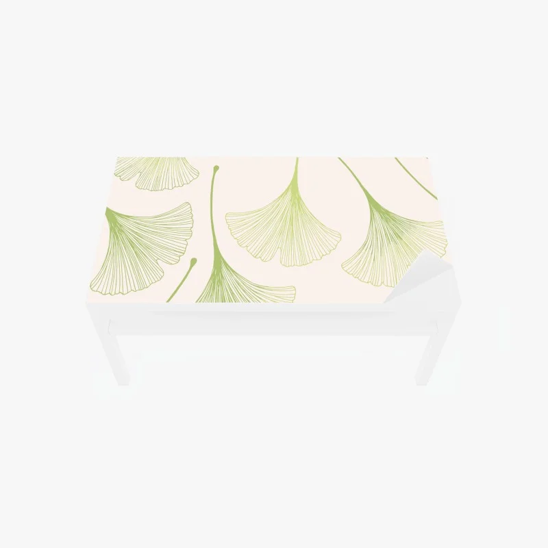 Table & desk veneer delicate ginkgo leaf pattern