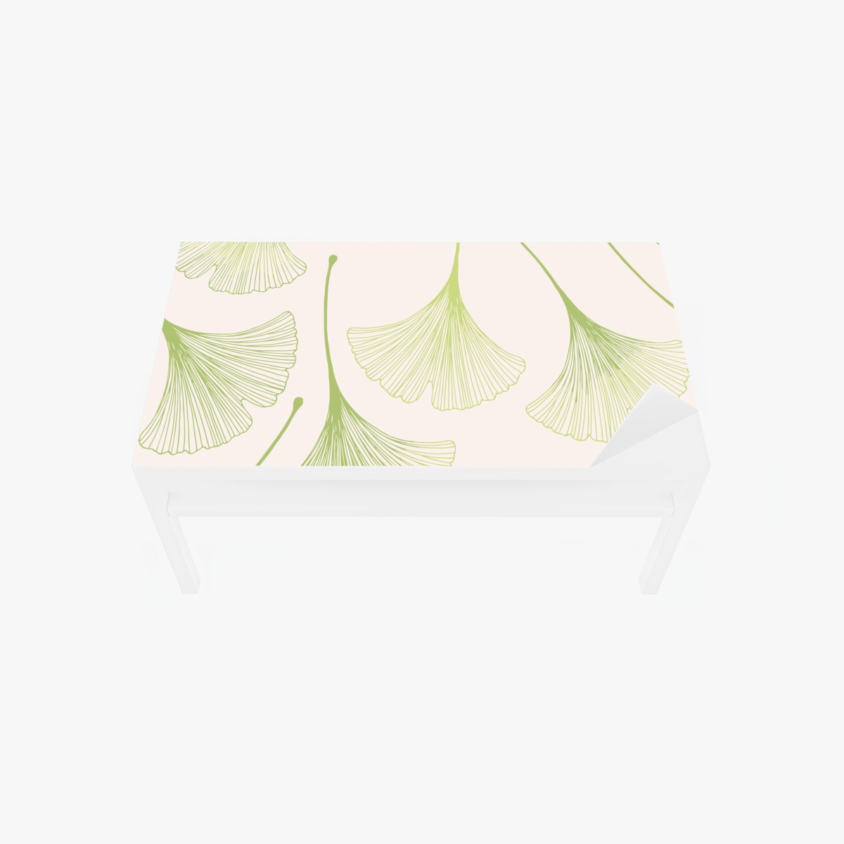 Table & desk veneer delicate ginkgo leaf pattern • Wallissimo® Table & desk veneer delicate ginkgo leaf pattern • Wallissimo®