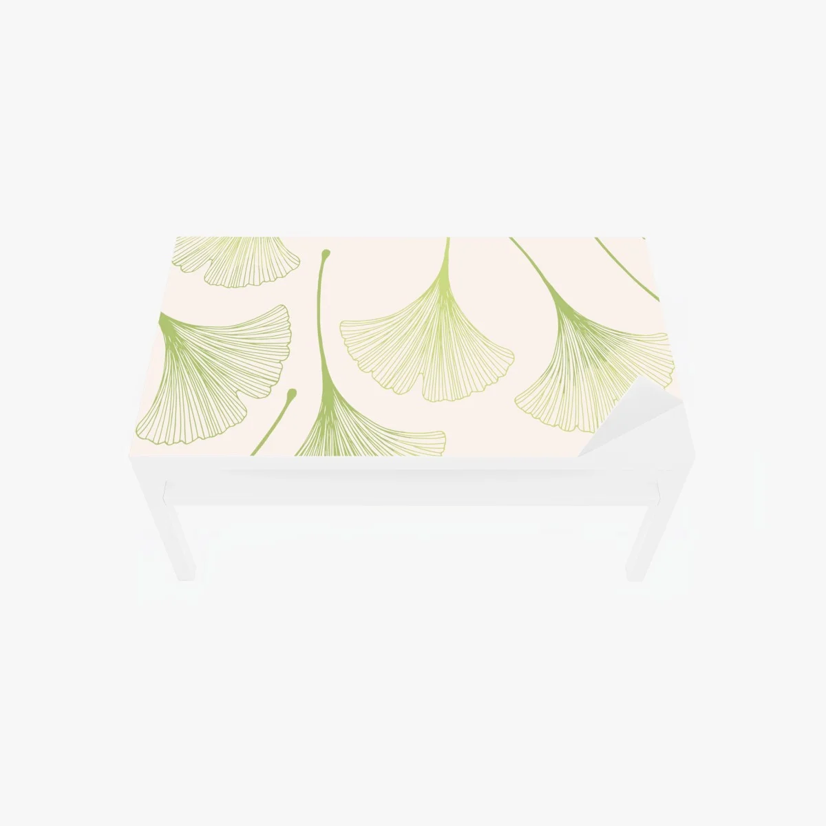 Table & desk veneer delicate ginkgo leaf pattern • Wallissimo® Table & desk veneer delicate ginkgo leaf pattern • Wallissimo®