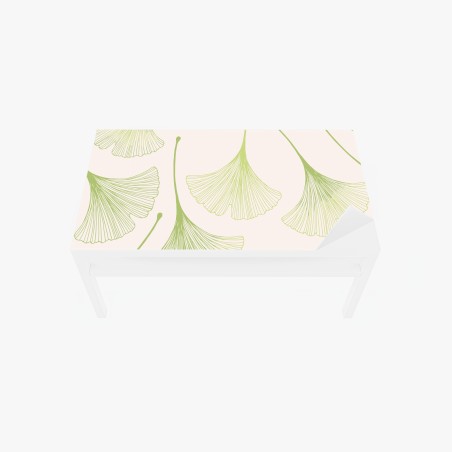 Table & desk veneer delicate ginkgo leaf pattern • Wallissimo®