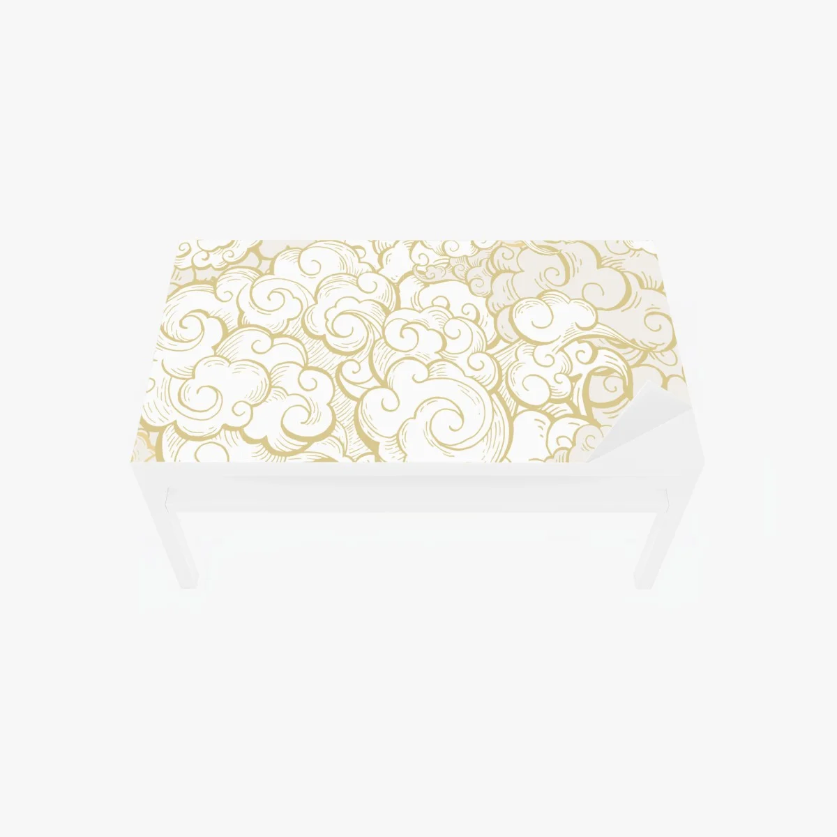 Table & desk veneer ornamental golden cloud pattern ⁕ Wallissimo® Table & desk veneer ornamental golden cloud pattern ⁕ Wallissimo®