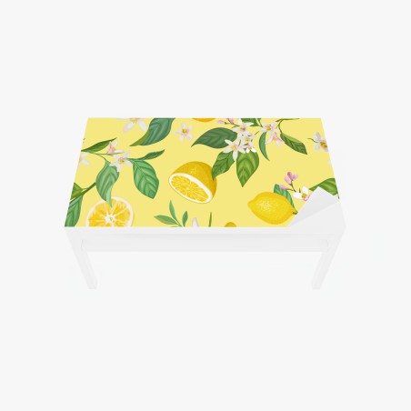 Table & desk veneer lemon blossom botanical pattern • Wallissimo®