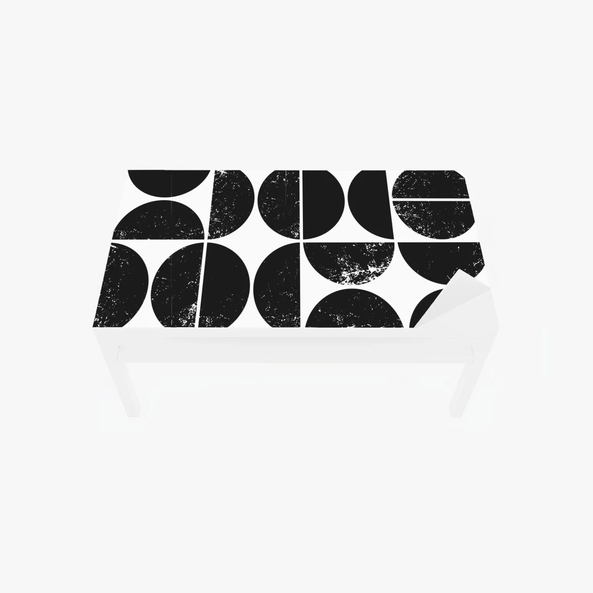 Table & desk veneer black geometric circle pattern ⁕ Wallissimo® Table & desk veneer black geometric circle pattern ⁕ Wallissimo®