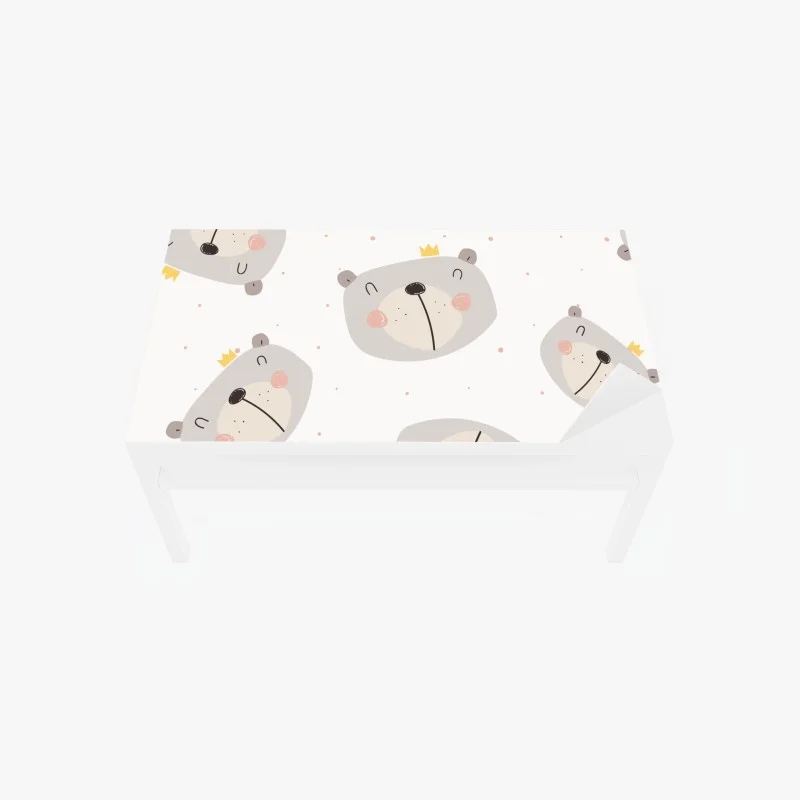 Table & desk veneer sleepy bear nursery pattern