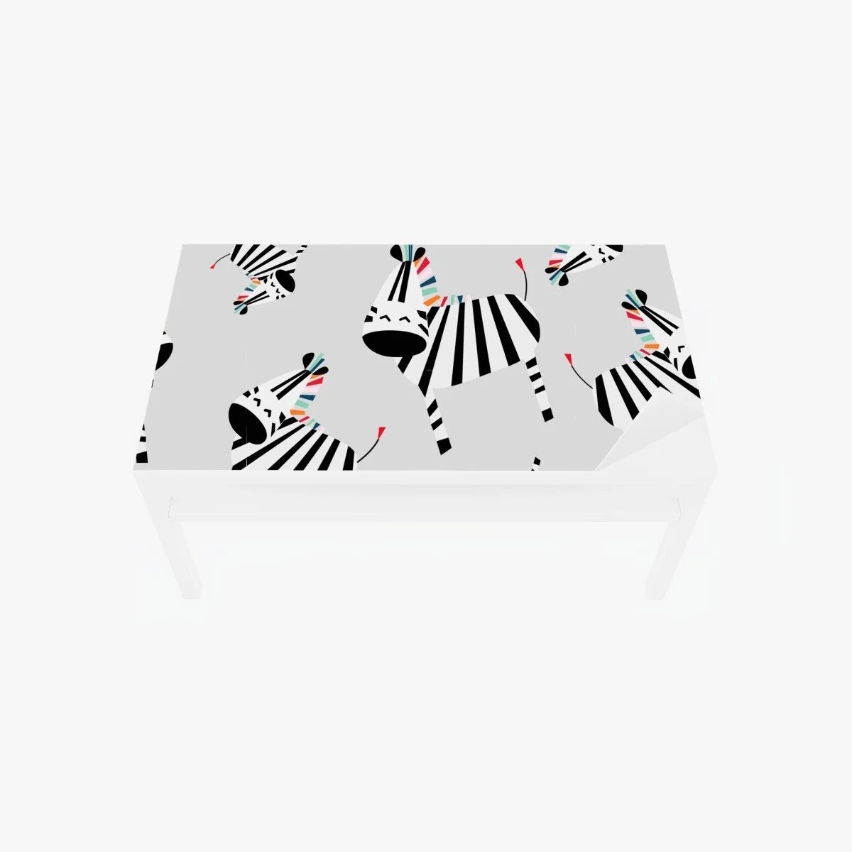 Table & desk veneer playful zebra stripe pattern ⁕ Wallissimo® Table & desk veneer playful zebra stripe pattern ⁕ Wallissimo®