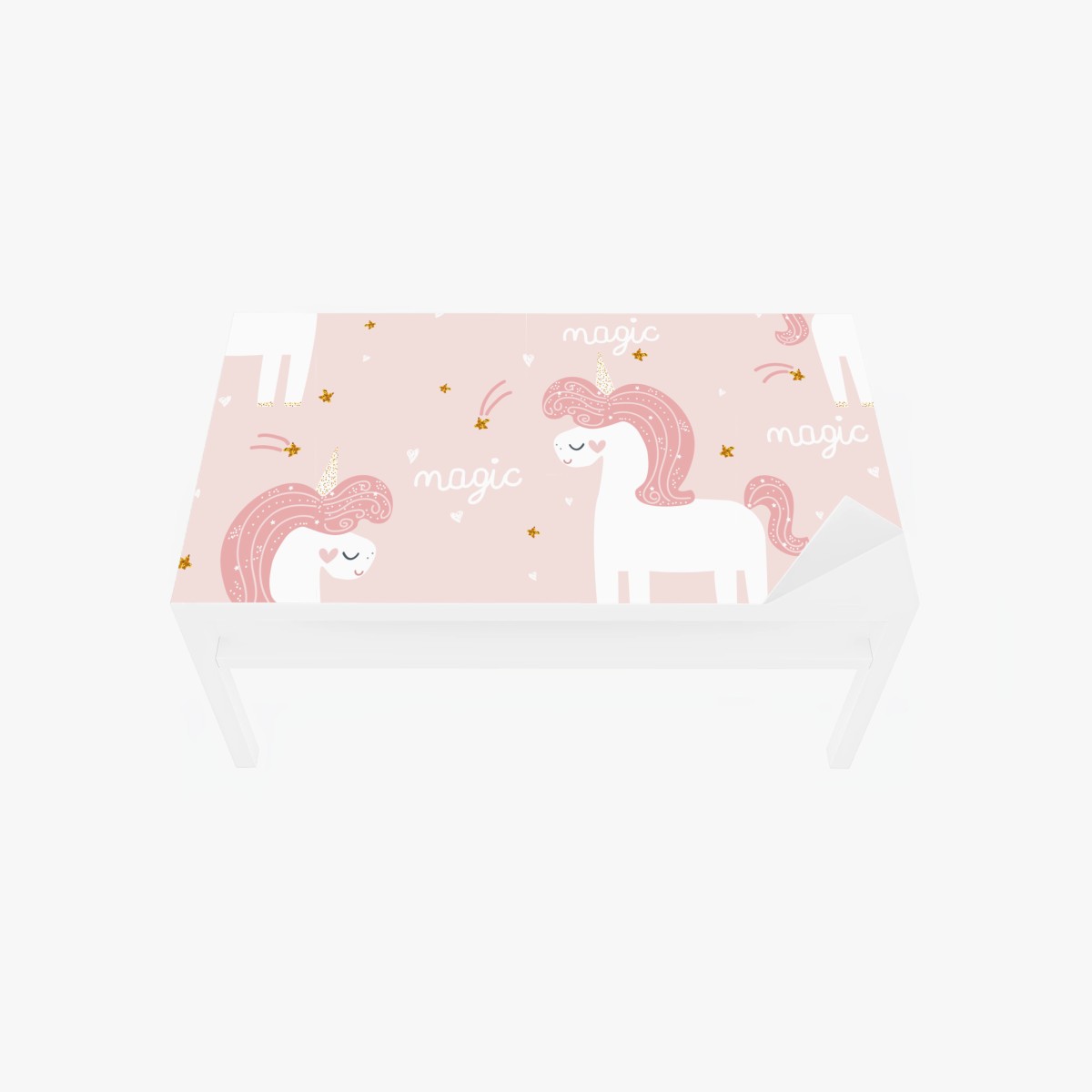 Table & desk veneer magical pink unicorn pattern ⁕ Wallissimo® Table & desk veneer magical pink unicorn pattern ⁕ Wallissimo®