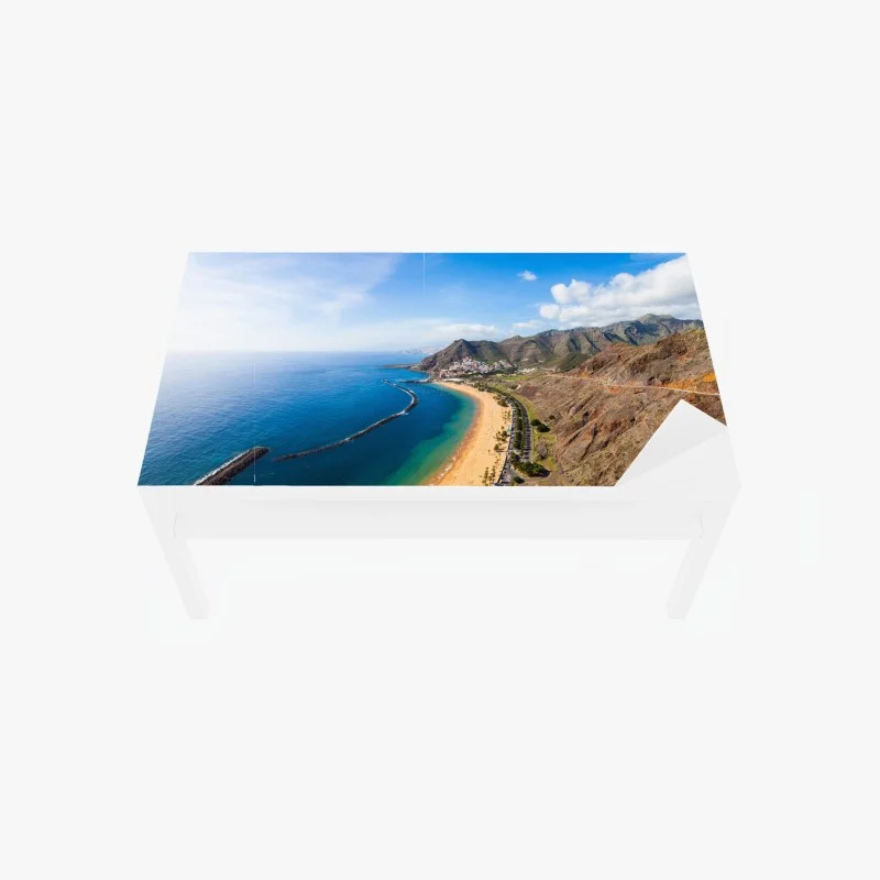 Table & desk veneer Las Teresitas beach panorama