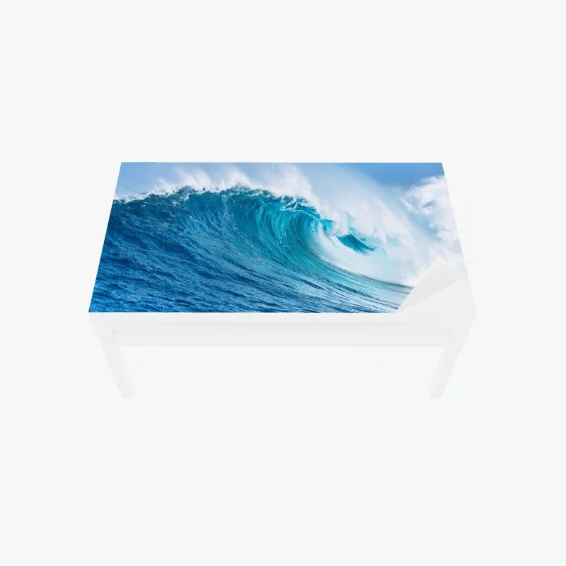 Table & desk veneer majestic turquoise ocean wave