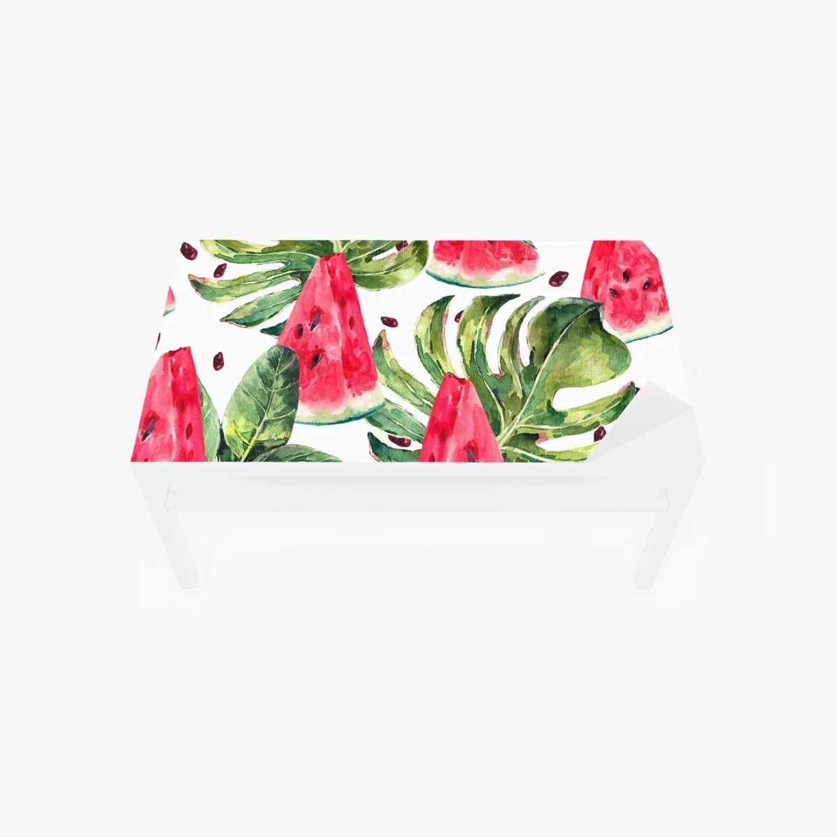 Table & desk veneer watercolor watermelon summer pattern ⁕ Wallissimo® Table & desk veneer watercolor watermelon summer pattern ⁕ Wallissimo®