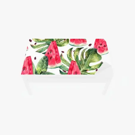 Table & desk veneer watercolor watermelon summer pattern • Wallissimo®