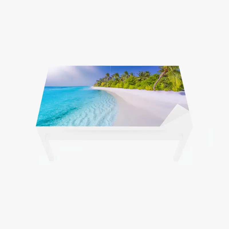 Table & desk veneer tropical turquoise beach paradise