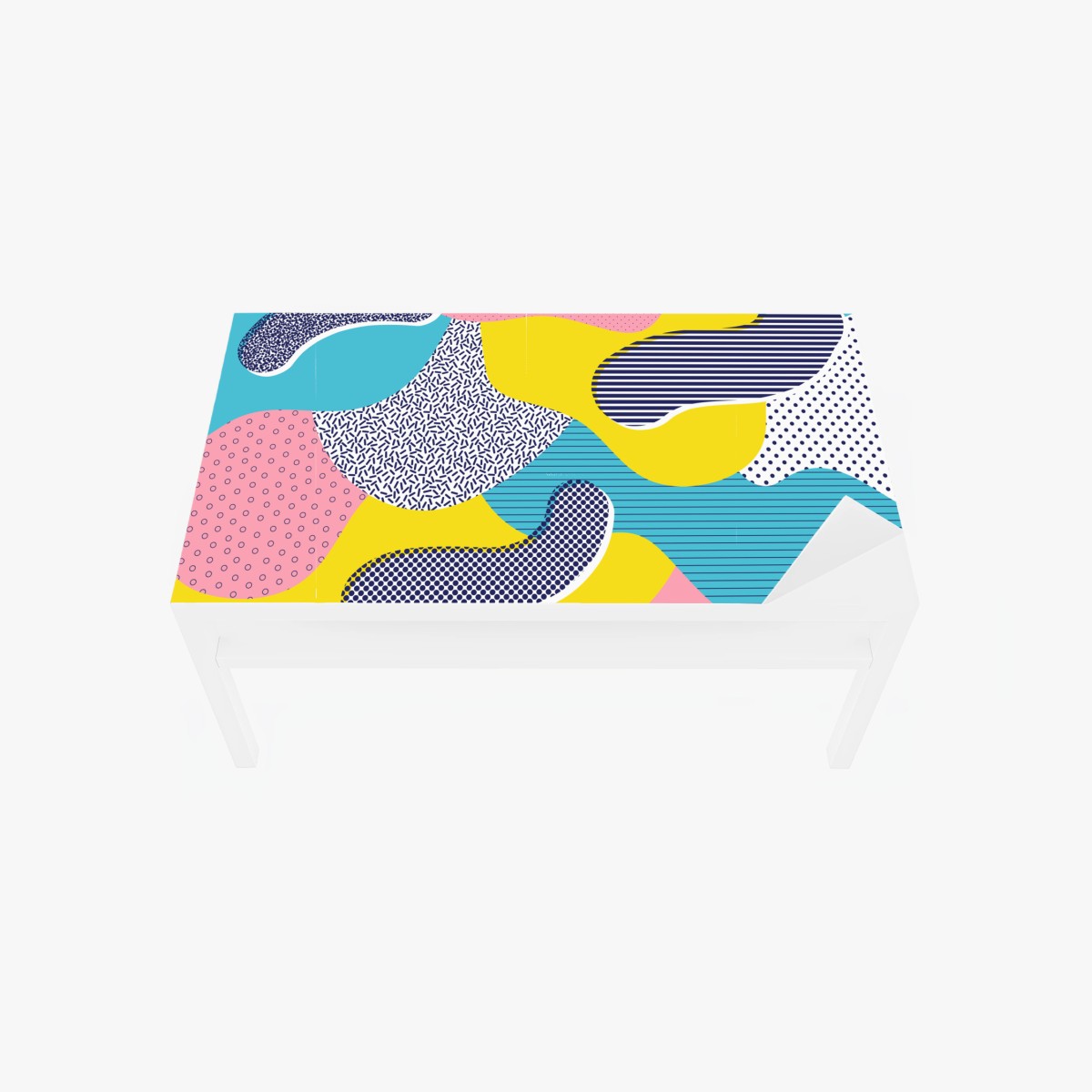 Table & desk veneer playful abstract memphis pattern • Wallissimo® Table & desk veneer playful abstract memphis pattern • Wallissimo®