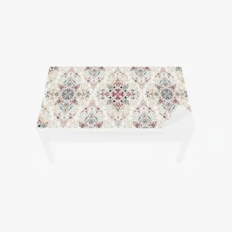 Table & desk veneer ornate vintage damask pattern • Wallissimo®