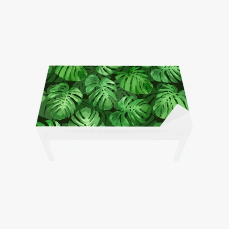 Table & desk veneer tropical monstera leaf pattern • Wallissimo®