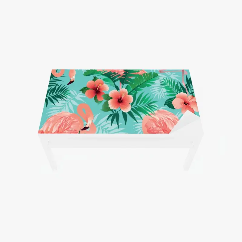 Table & desk veneer tropical flamingo oasis