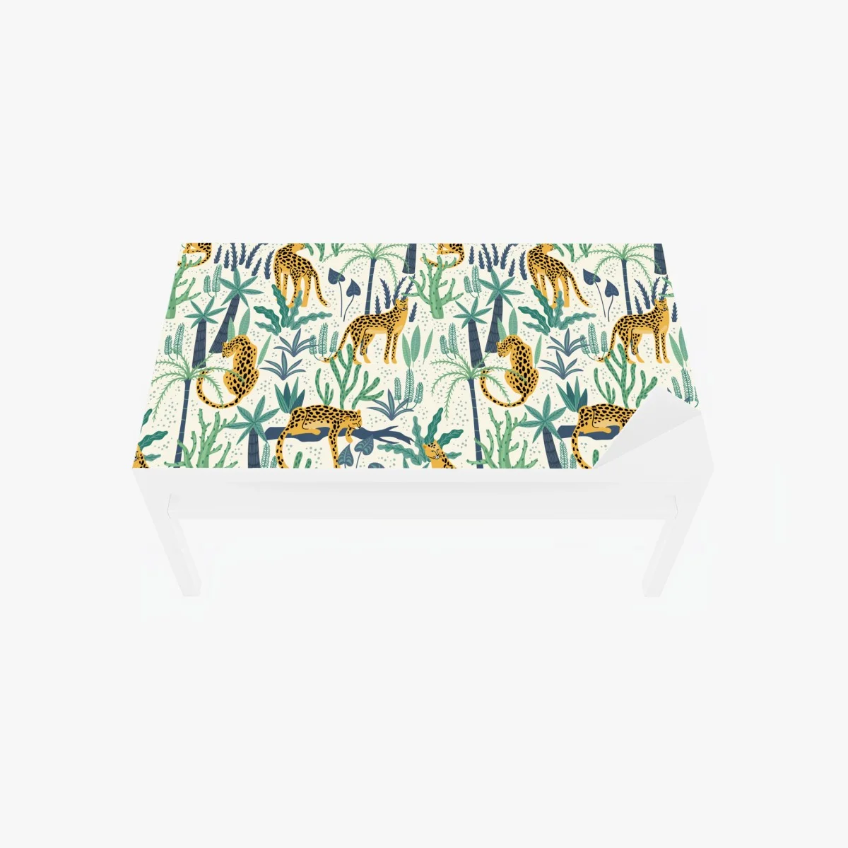 Table & desk veneer tropical leopard jungle pattern ⁕ Wallissimo® Table & desk veneer tropical leopard jungle pattern ⁕ Wallissimo®