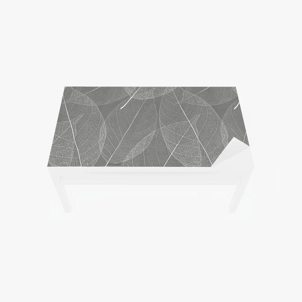 Table & desk veneer delicate leaf vein pattern in gray • Wallissimo® Table & desk veneer delicate leaf vein pattern in gray • Wallissimo®