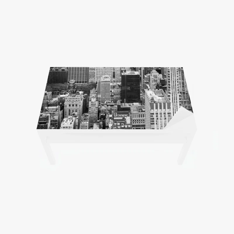 Table & desk veneer monochrome city skyline
