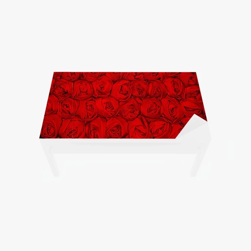 Table & desk veneer endless bed of red roses