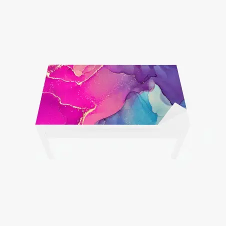 Table & desk veneer vibrant marble alcohol ink composition • Wallissimo®