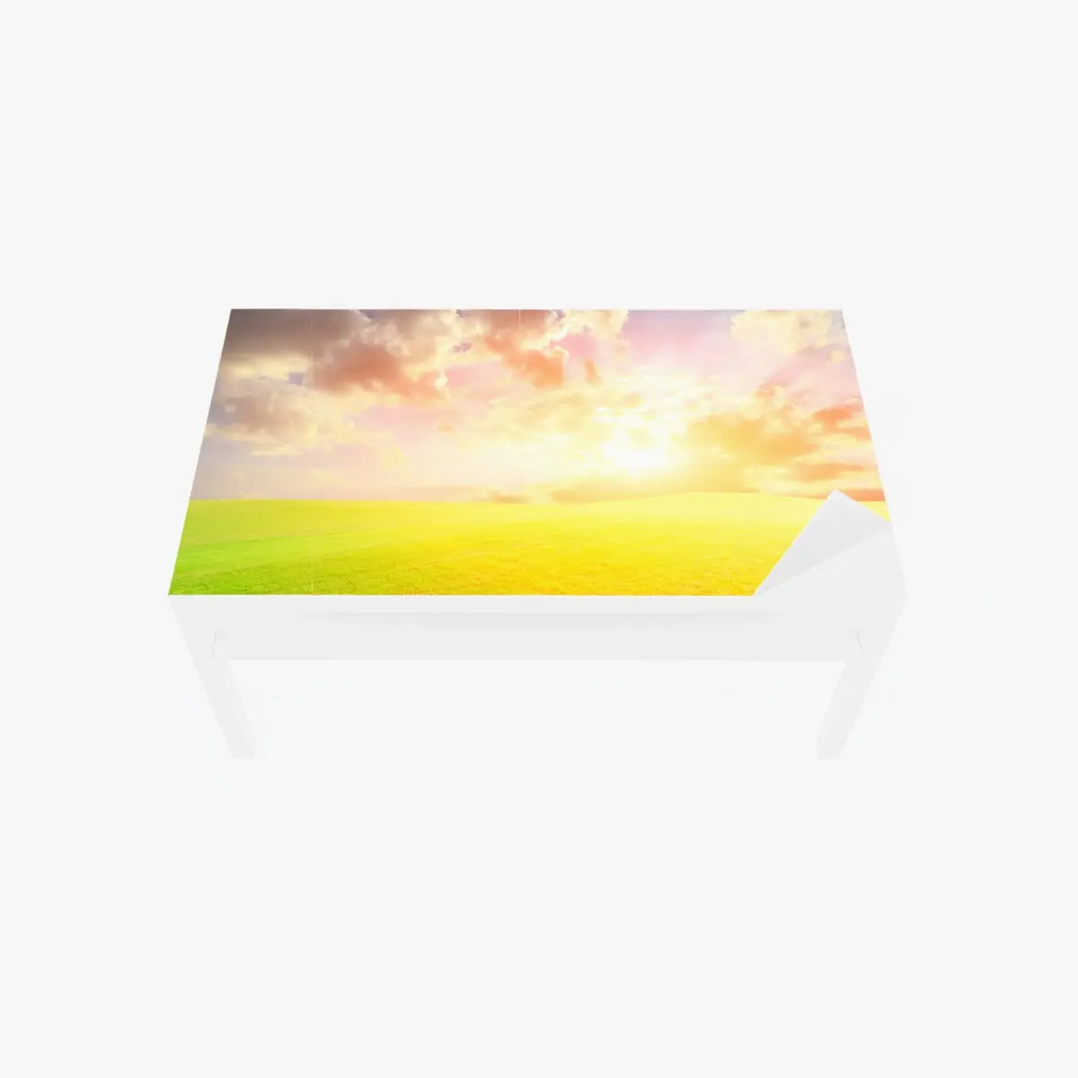 Table & desk veneer sunlit meadow at sunset • Wallissimo® Table & desk veneer sunlit meadow at sunset • Wallissimo®