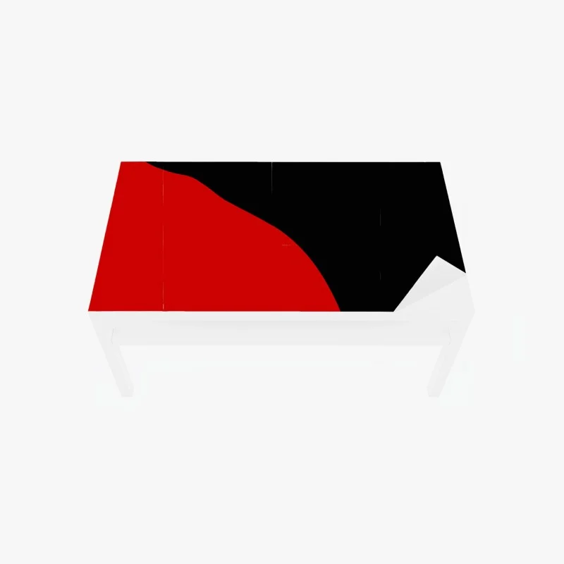 Table & desk veneer bold red silhouette embrace