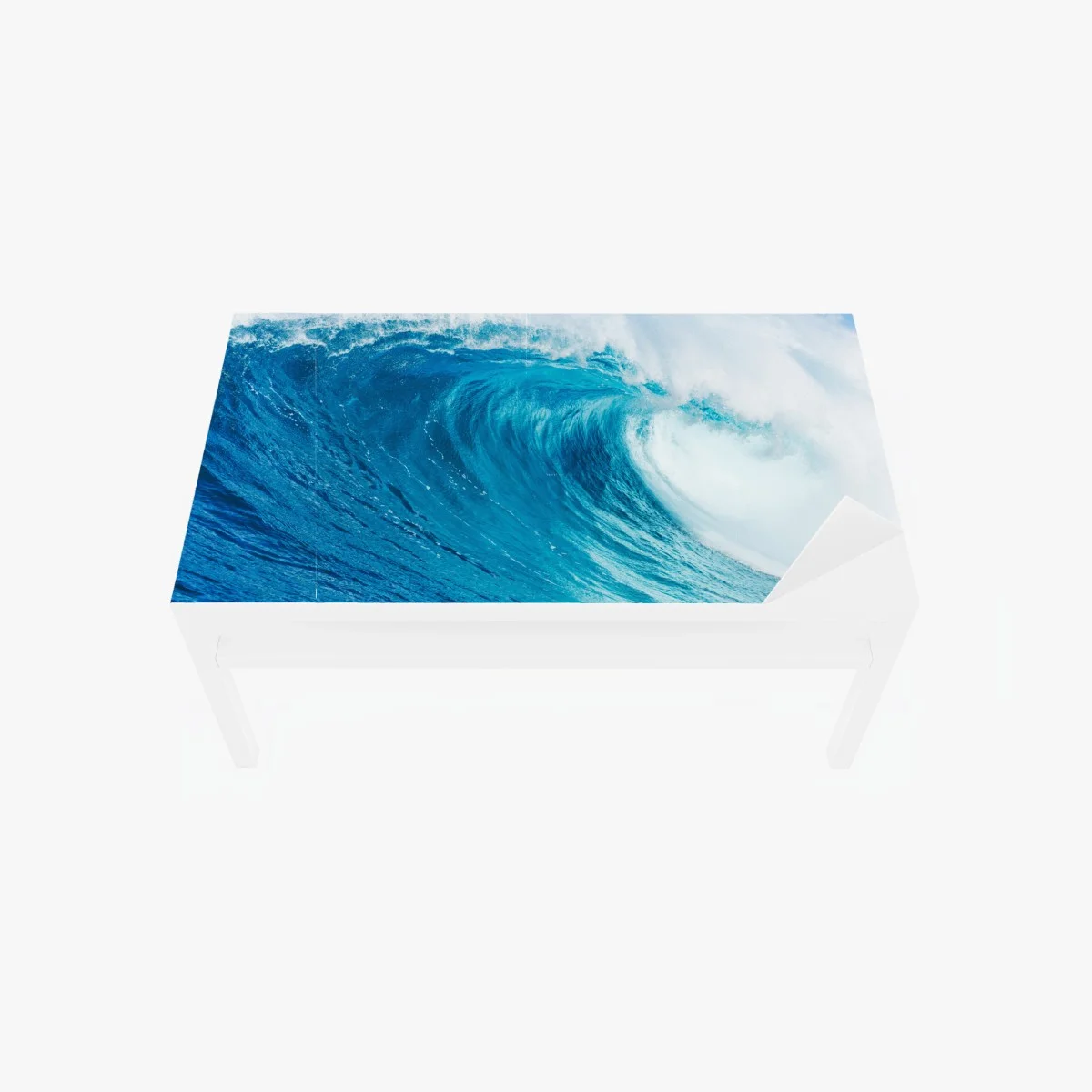 Table & desk veneer majestic blue ocean wave ⁕ Wallissimo® Table & desk veneer majestic blue ocean wave ⁕ Wallissimo®