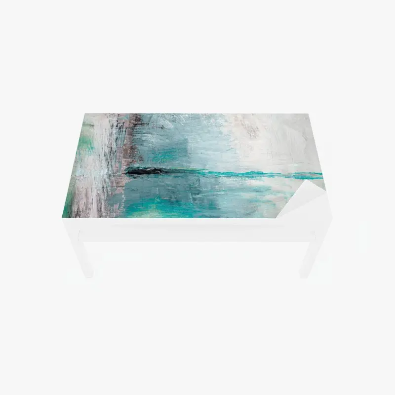 Table & desk veneer serene turquoise abstract seascape