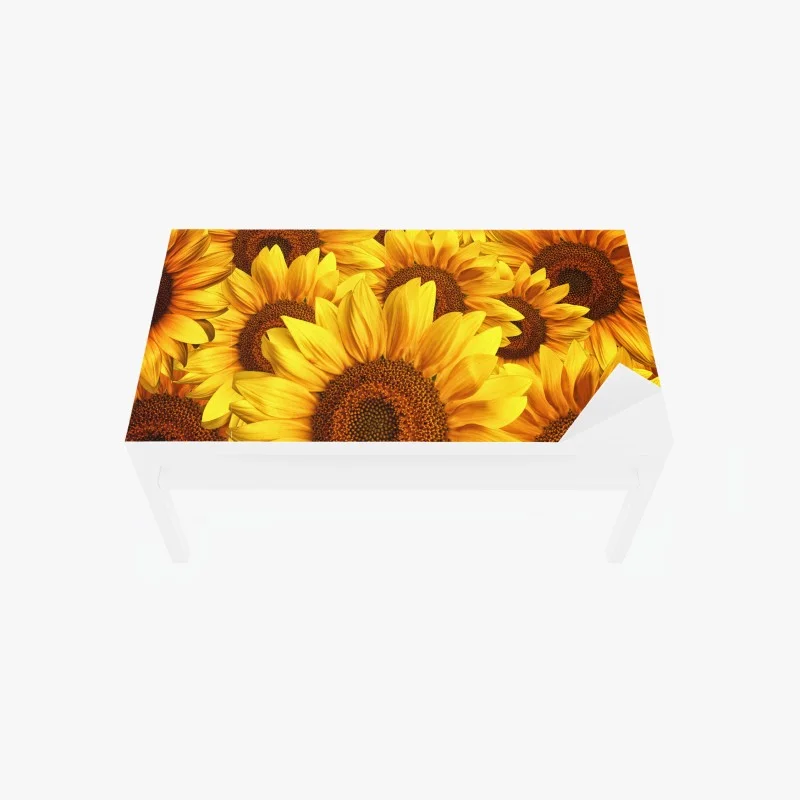 Table & desk veneer golden sunflower bloom