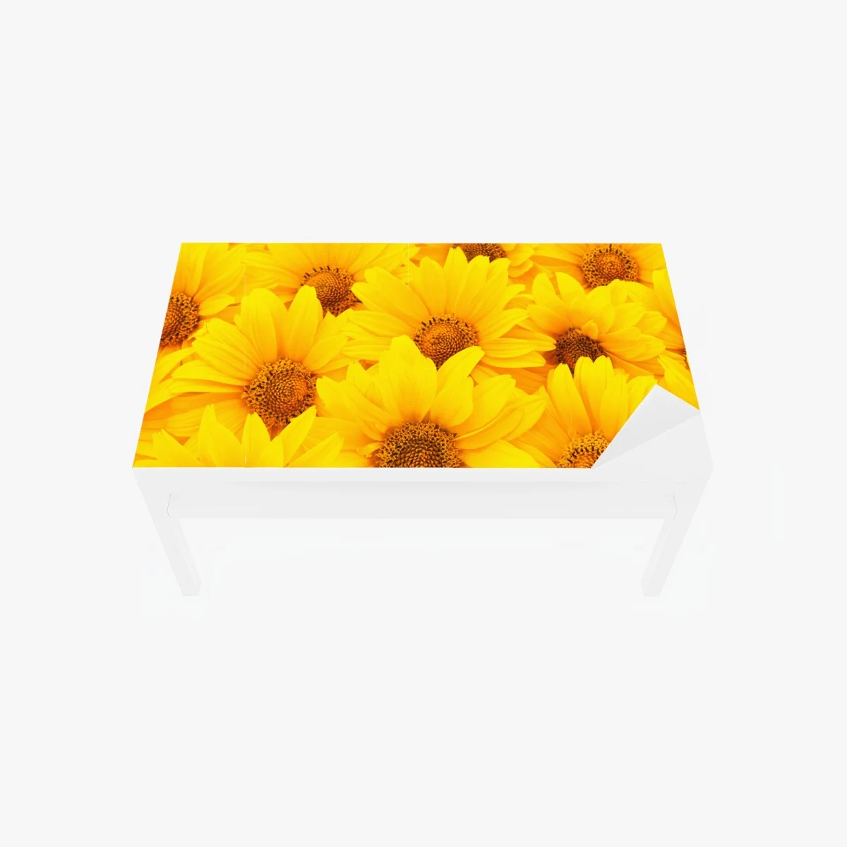 Table & desk veneer vibrant yellow sunflower close-up ⁕ Wallissimo® Table & desk veneer vibrant yellow sunflower close-up ⁕ Wallissimo®